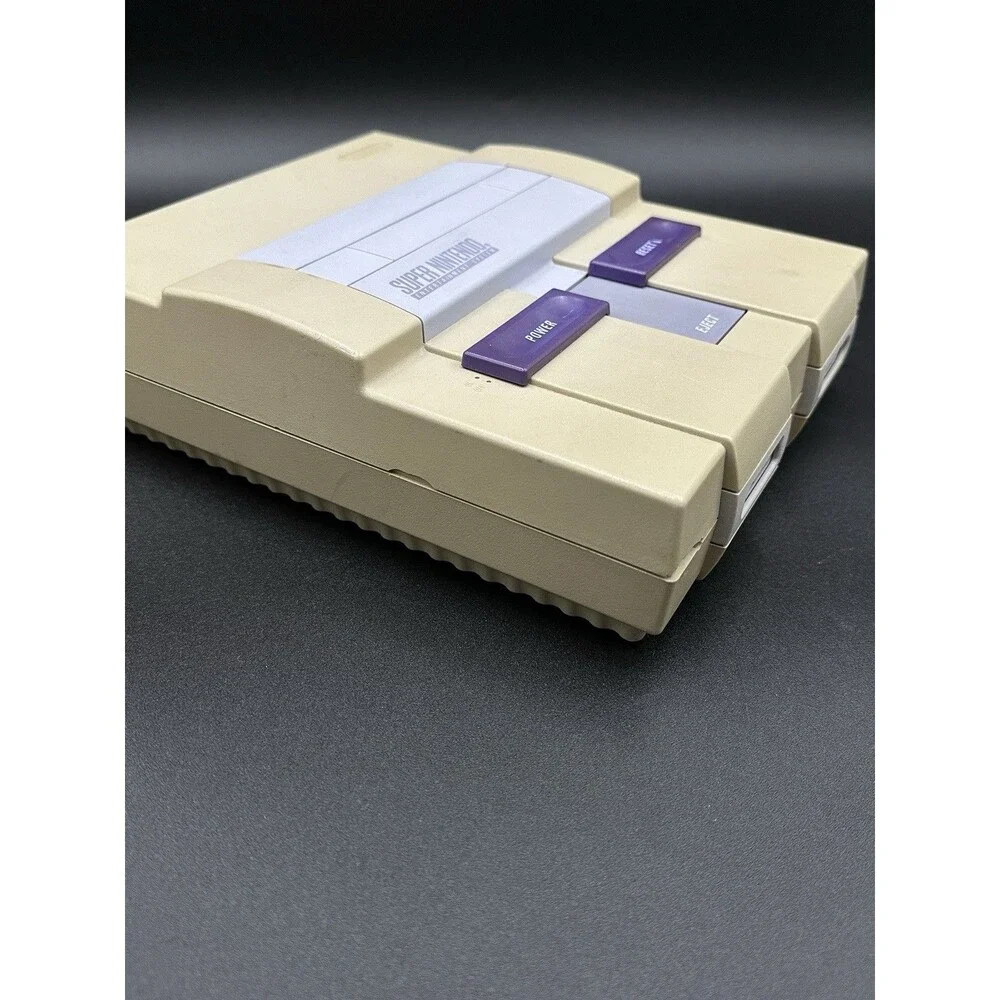 Nintendo SNES No. SNS-001 Console with OEM Controller/Cables, Super Mario World